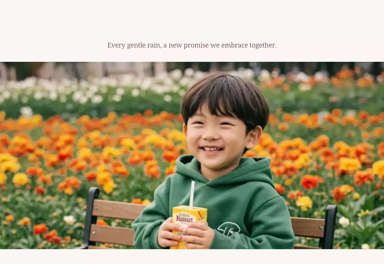 베이지 모던 가족 달력