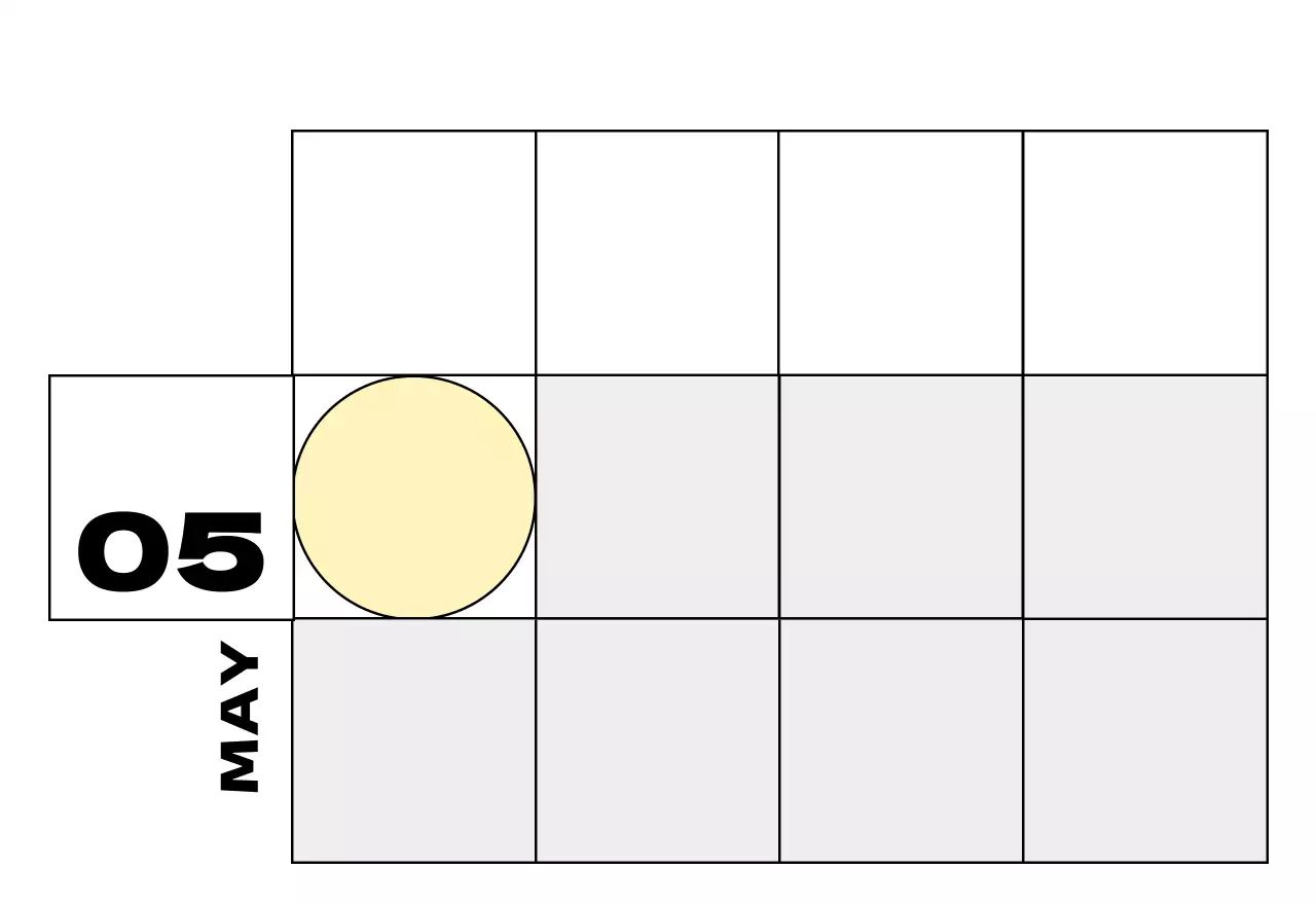 베이지 심플 달력 홍보