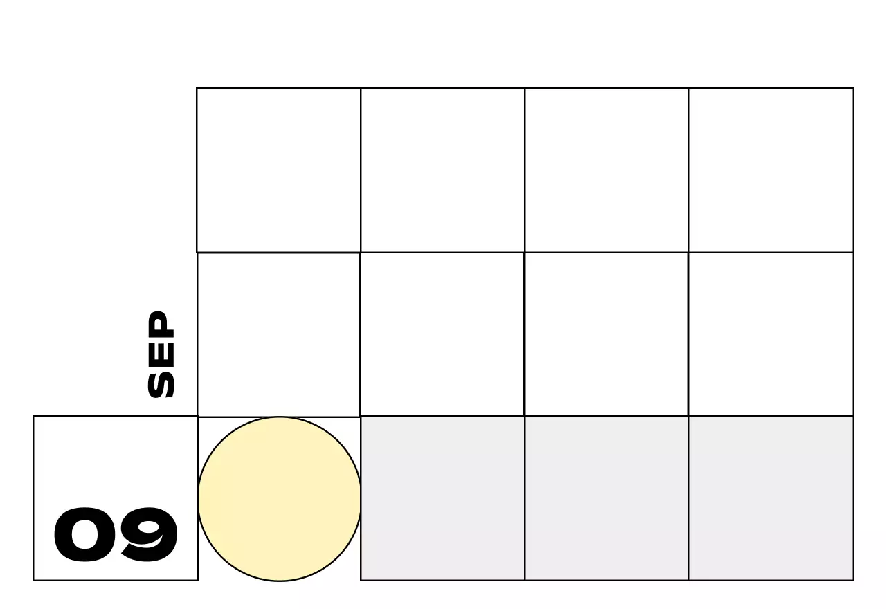 베이지 심플 달력 홍보