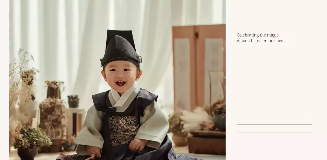 베이지 깔끔 가족 캘린더