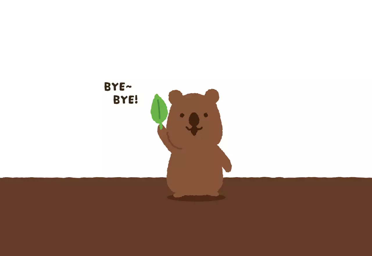 갈색 아기자기한 달력 캘린더