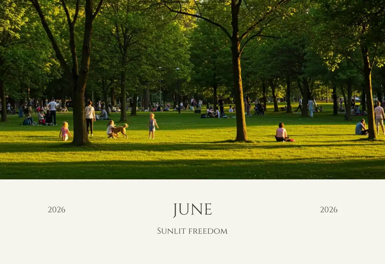 노랑 모던 계절 안내