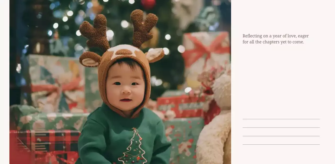 베이지 깔끔 가족 캘린더