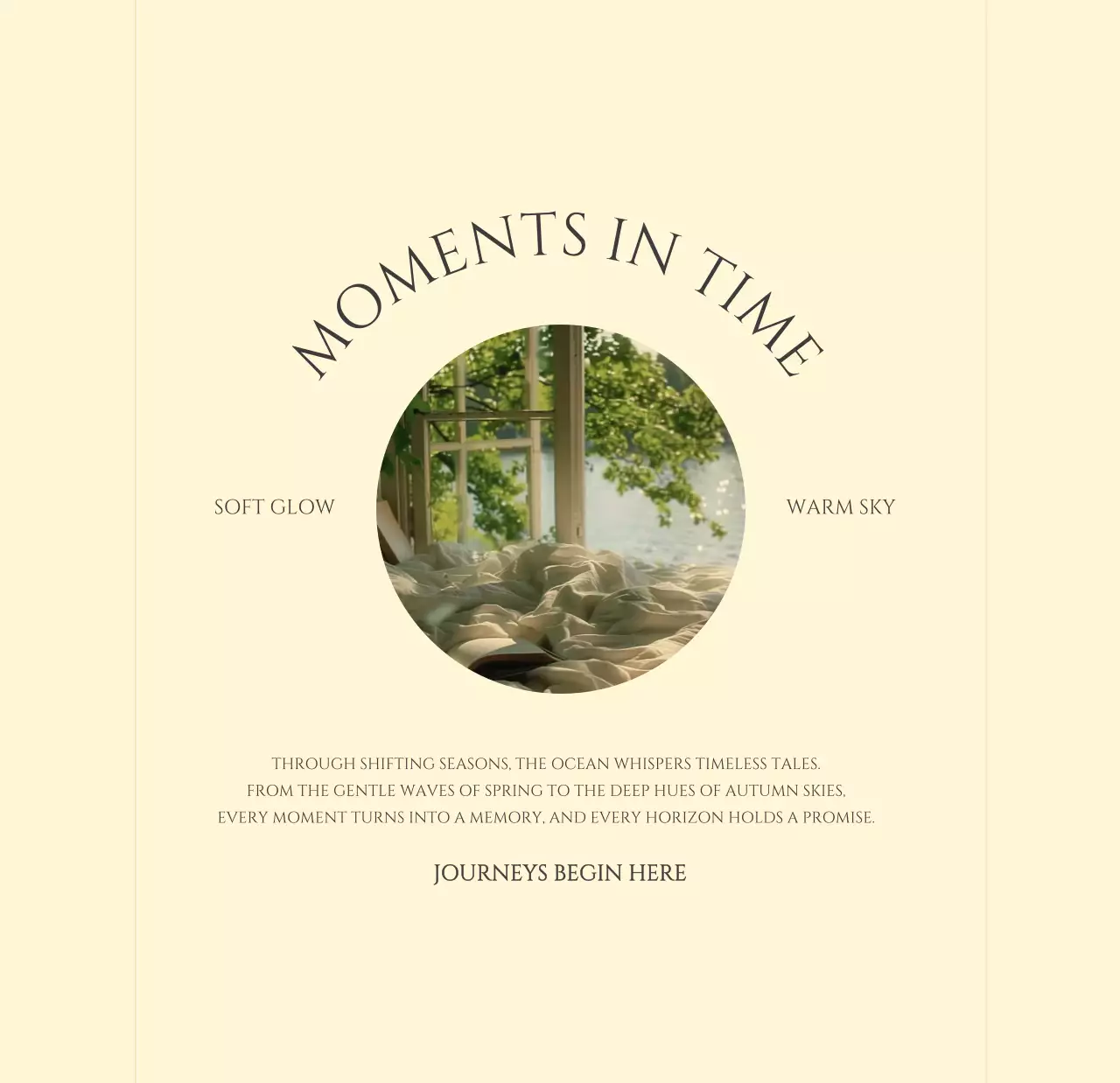 노랑 모던 계절 포트폴리오