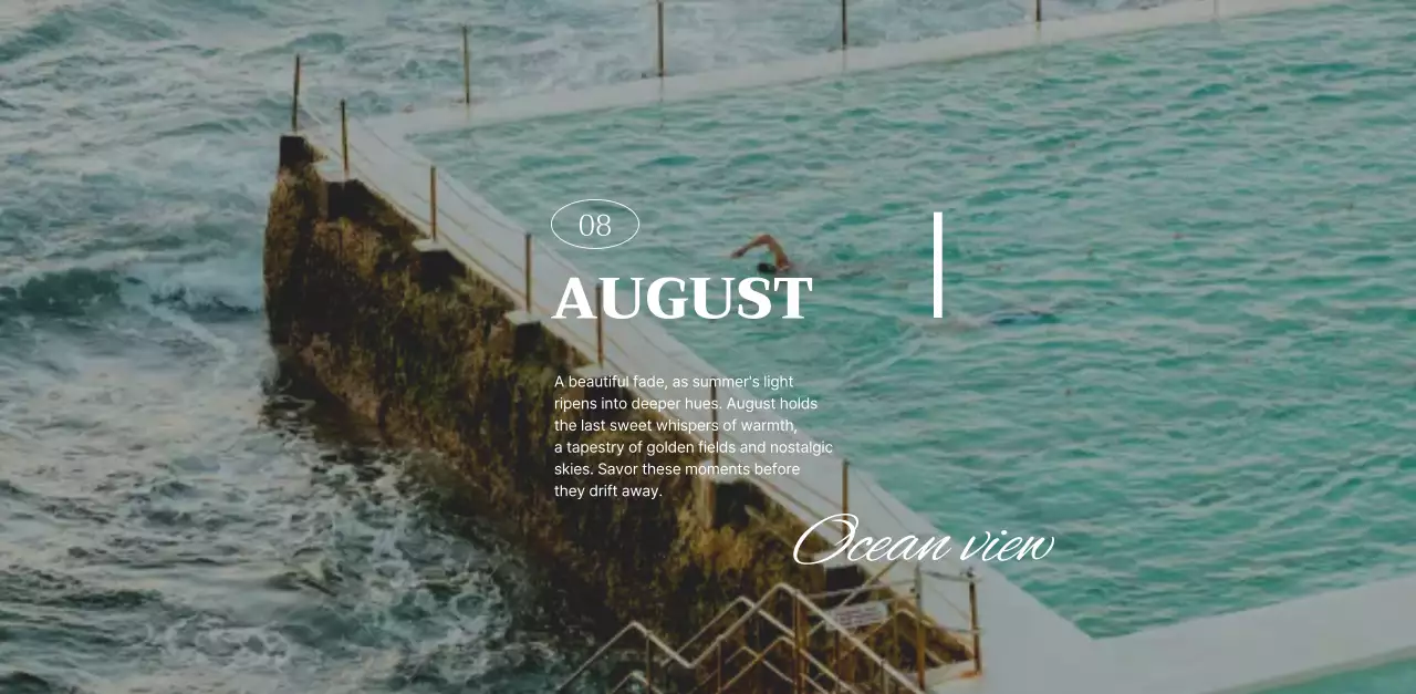 초록 심플 도시 캘린더