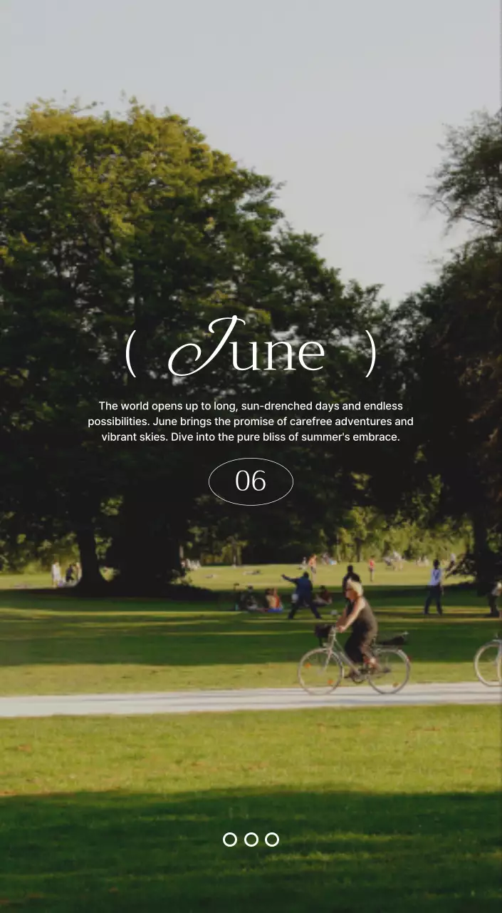 초록 자연 달력 캘린더