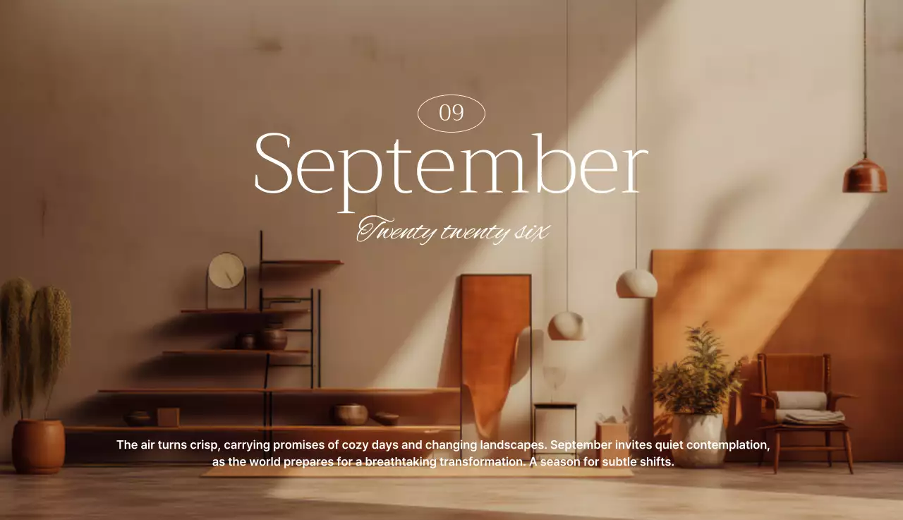 초록 모던 달력 캘린더