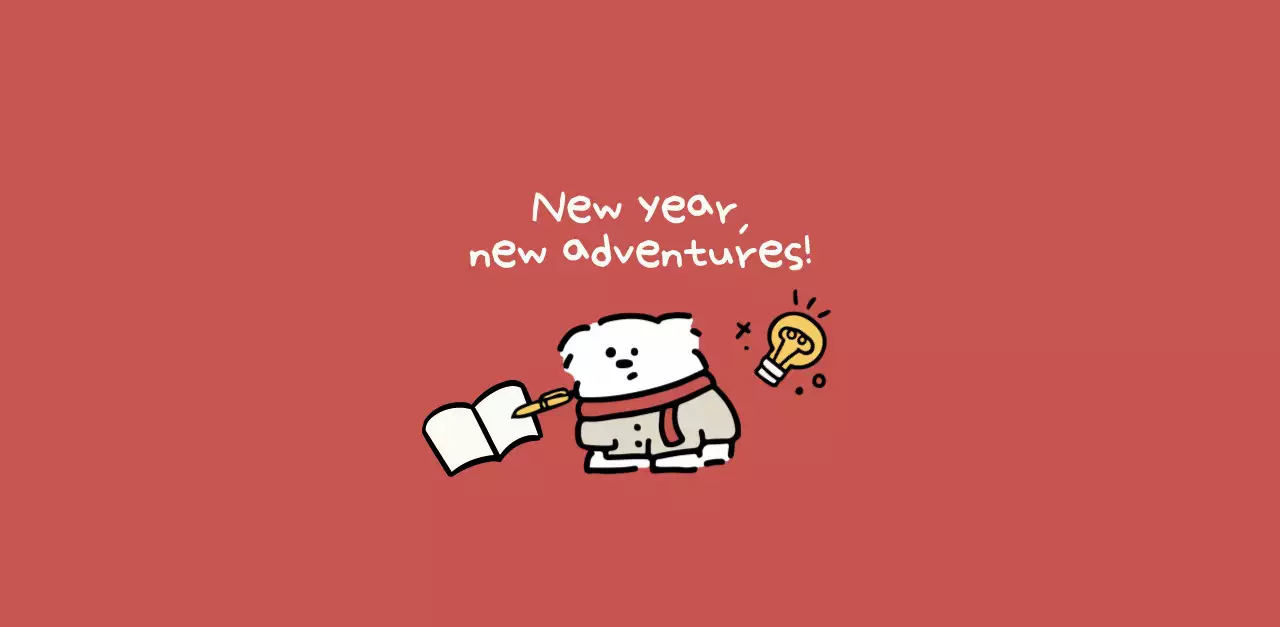 흰색 아기자기한 캘린더 달력