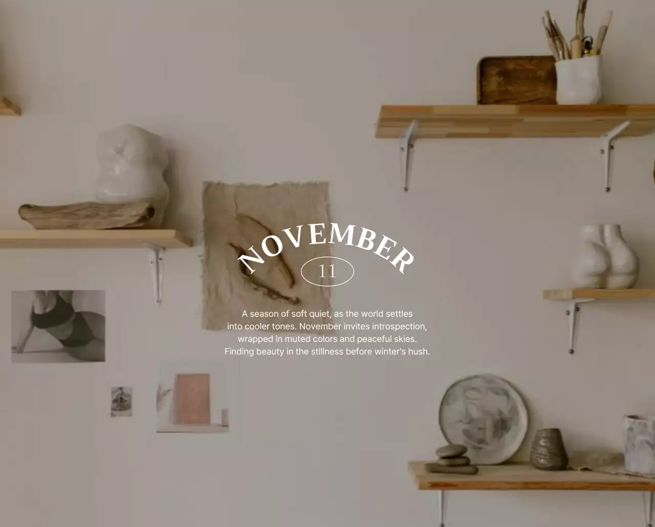 초록 심플 자연 캘린더