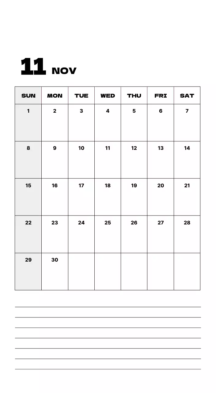 베이지 심플 캘린더 다이어리