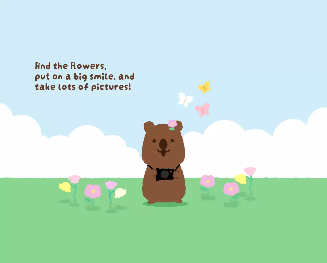 갈색 아기자기한 달력 캘린더