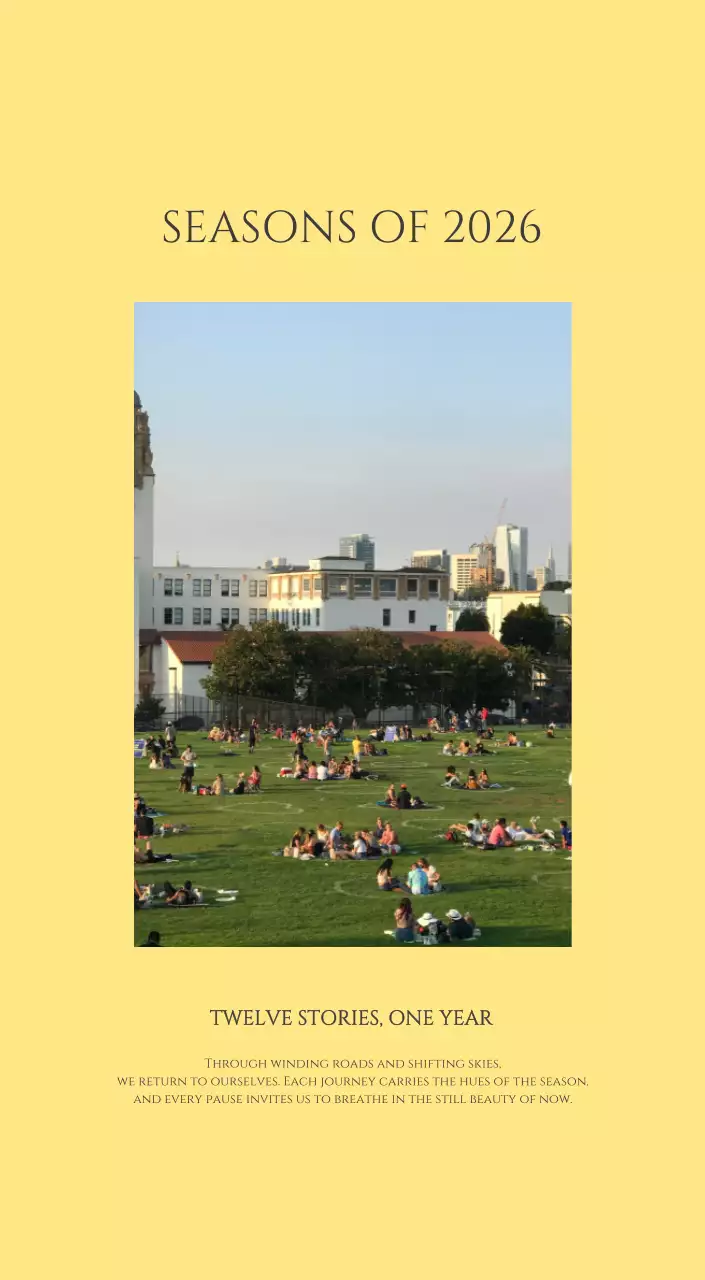 노랑 심플 계절 포트폴리오