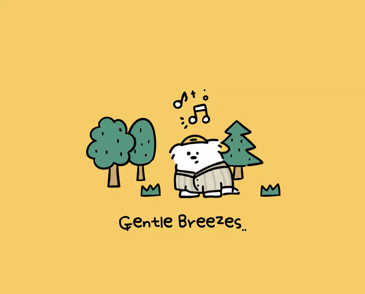 흰색 아기자기한 캘린더 달력