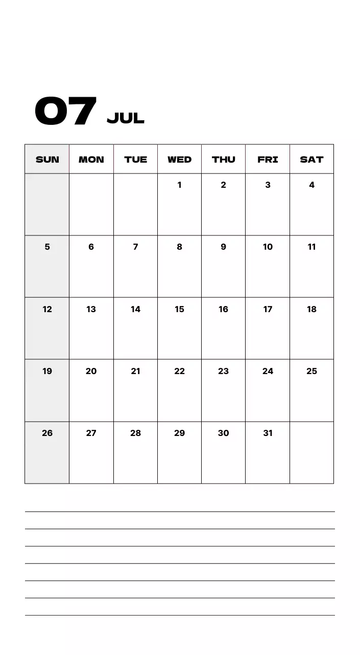 베이지 심플 캘린더 다이어리