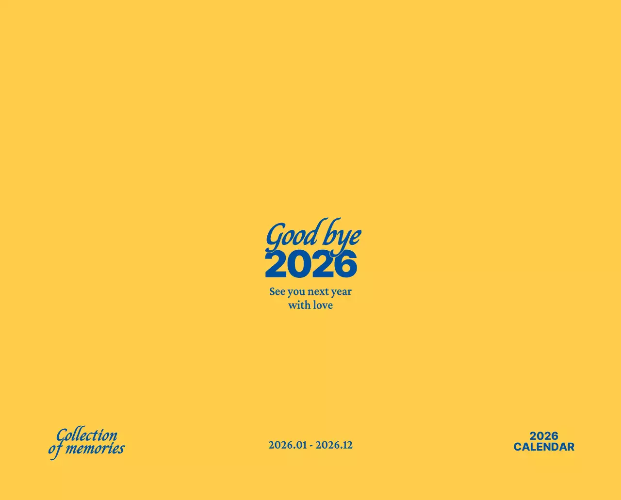 하늘색 모던 캘린더 광고