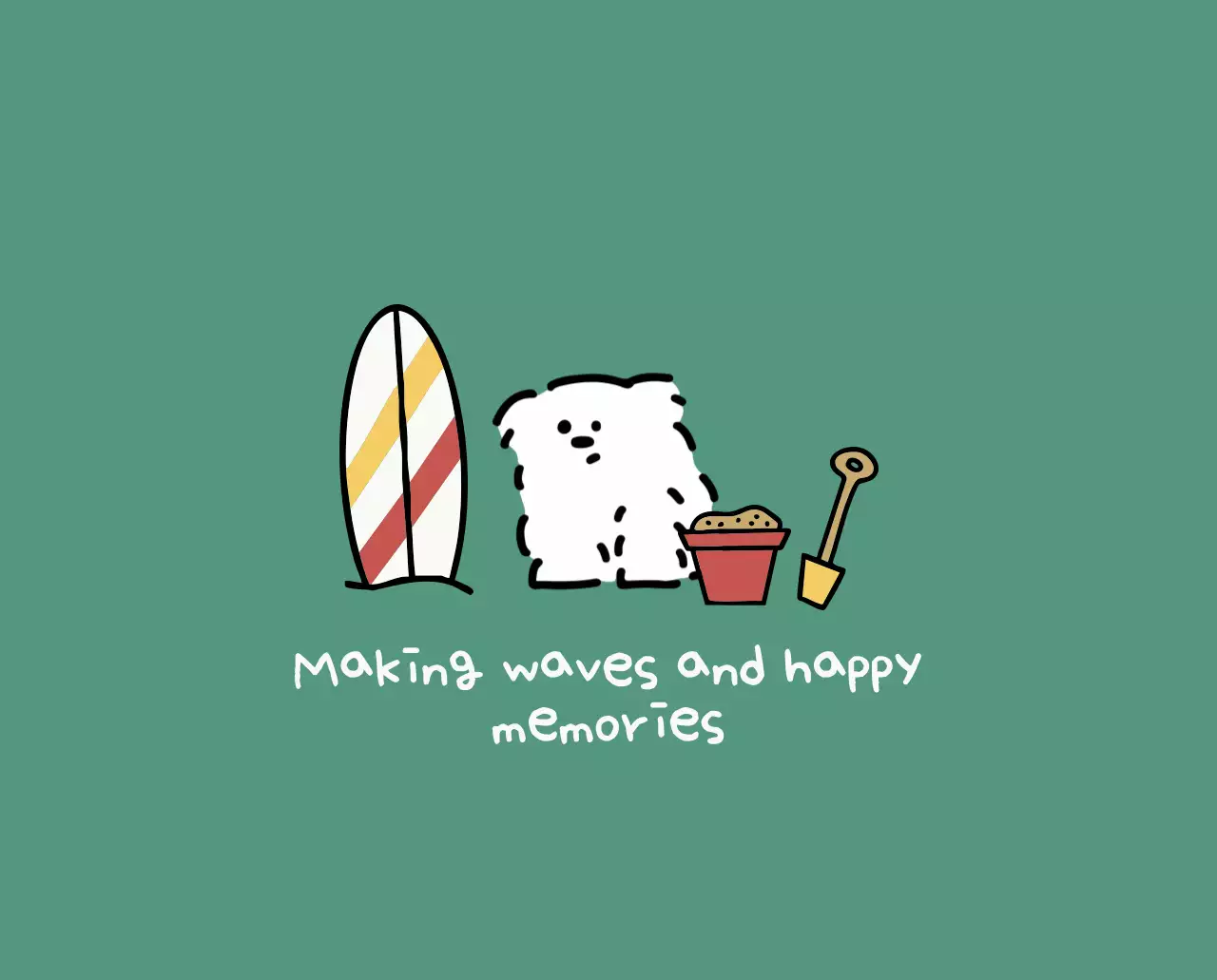 흰색 아기자기한 캘린더 달력