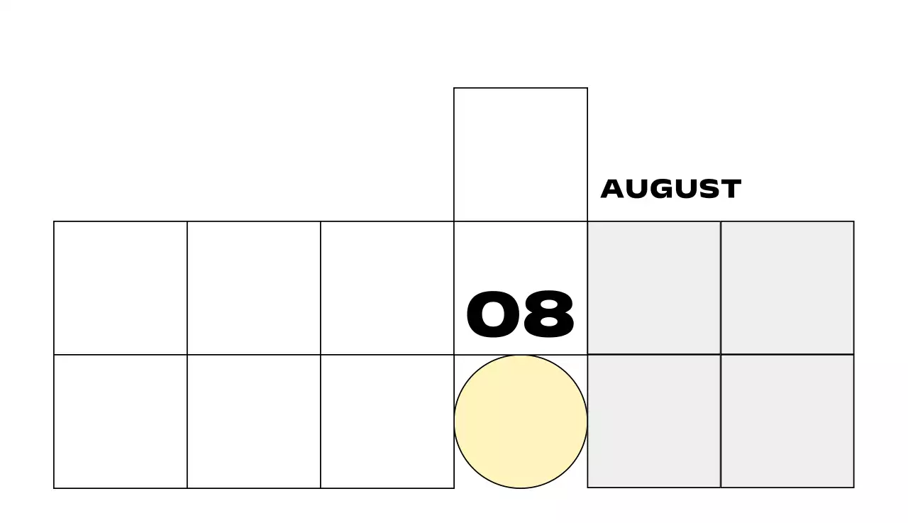 베이지 모던 캘린더 달력