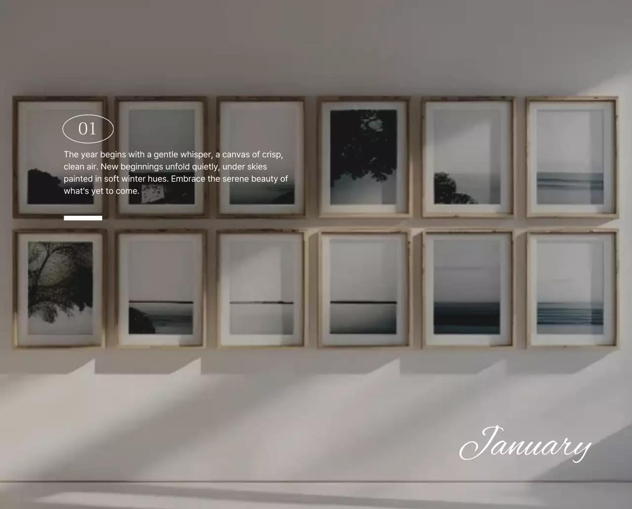 초록 심플 자연 캘린더