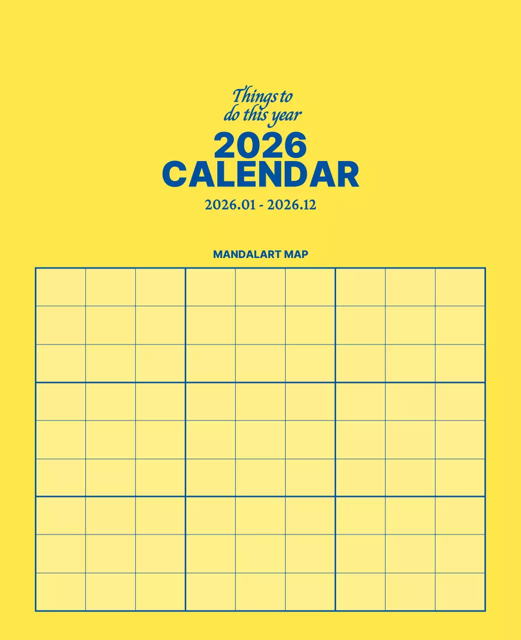 하늘색 모던 캘린더 달력