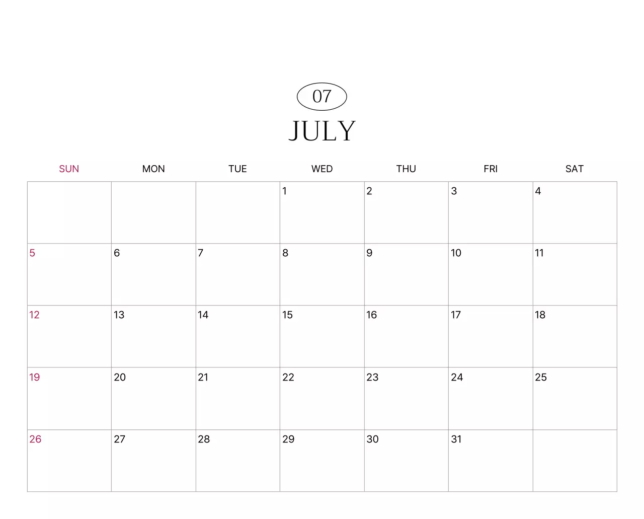 초록 심플 자연 캘린더