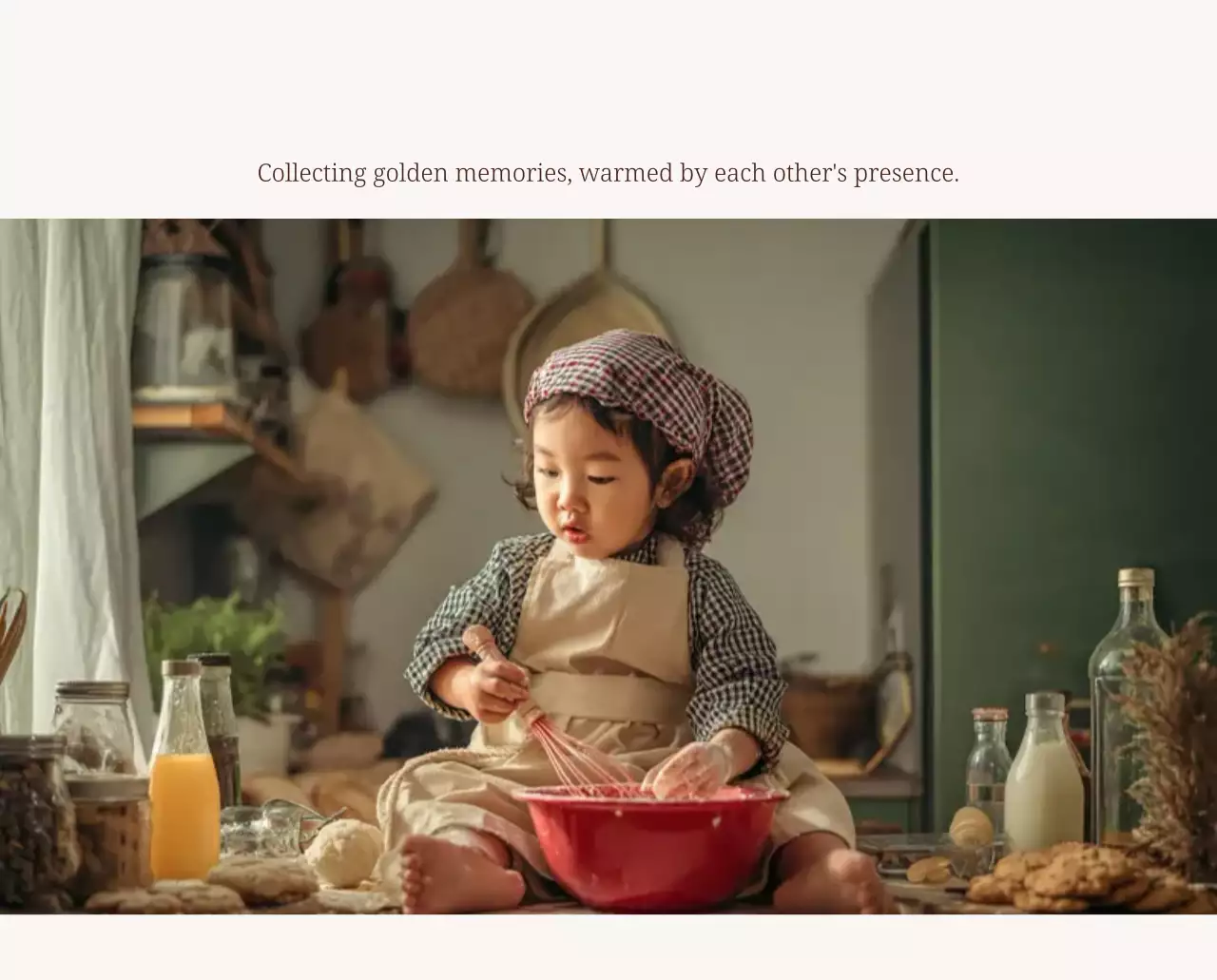 베이지 심플 가족 캘린더