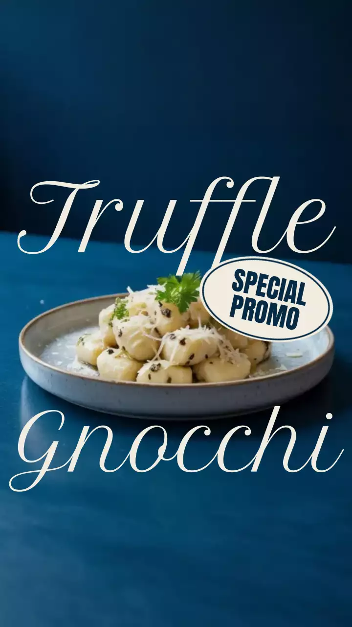 Blue Elegant Food Promotion Instagram Post