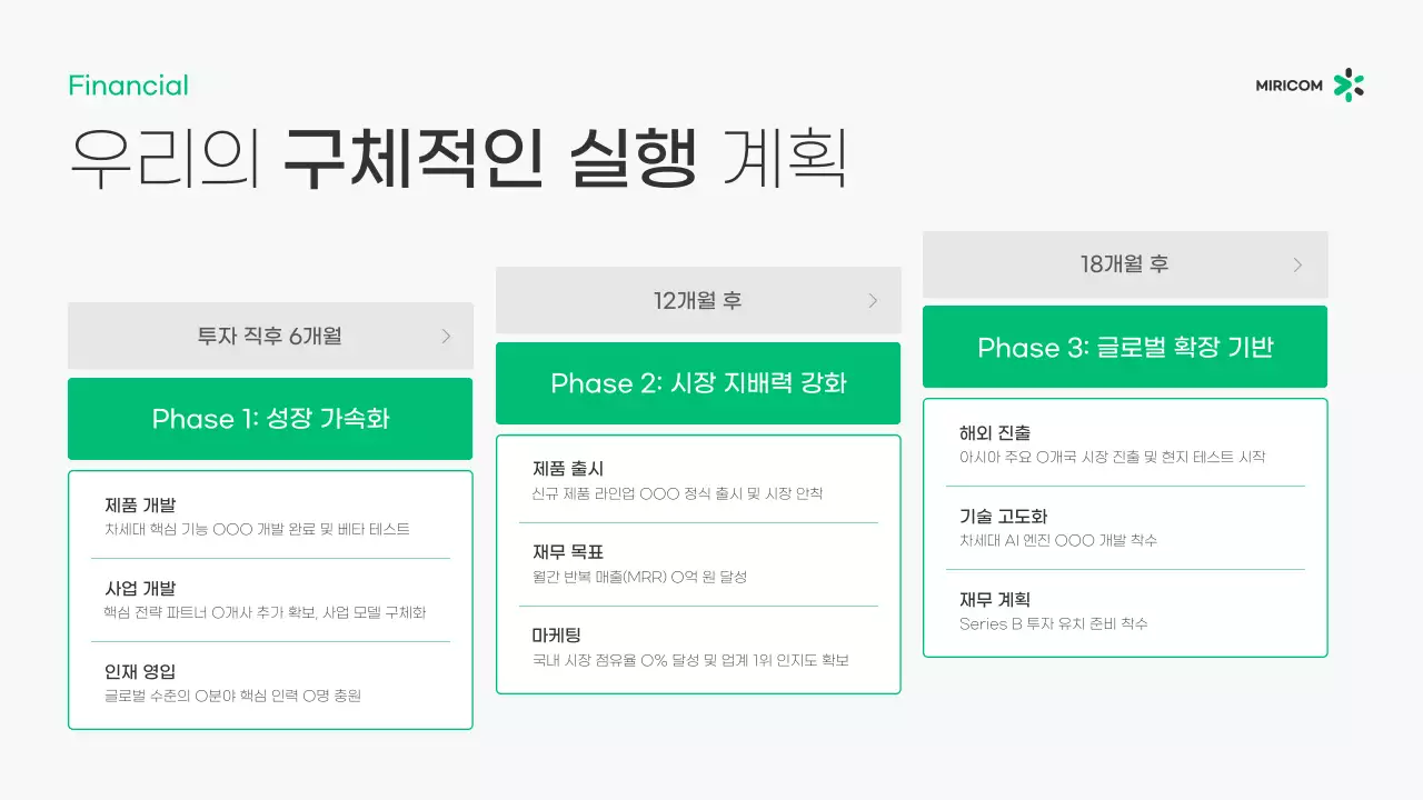 회색 모던 비즈니스 기획