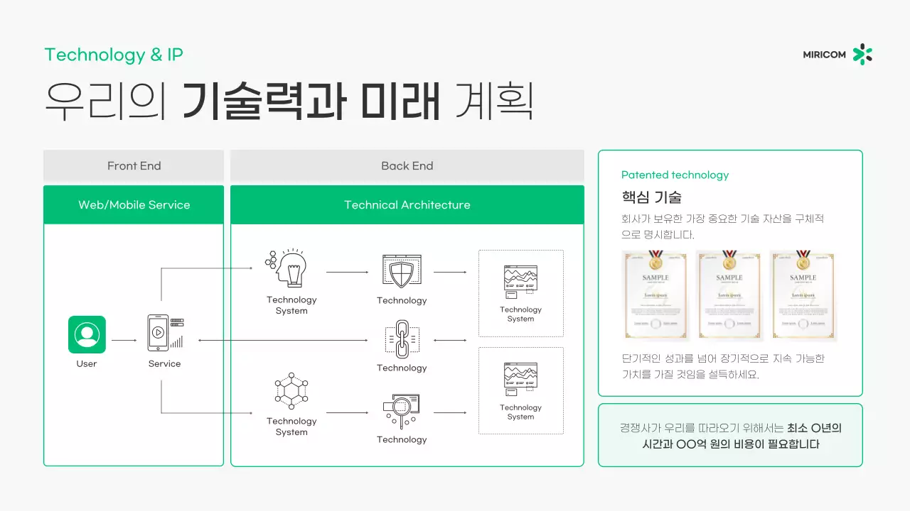 회색 모던 비즈니스 기획