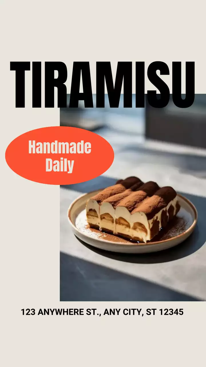 Beige Minimal Dessert Advertisement Instagram Post