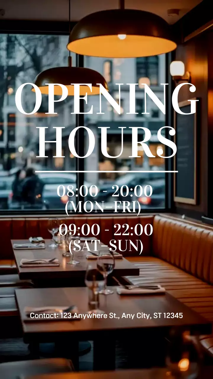 Anúncio do Brown Modern Restaurant no Instagram