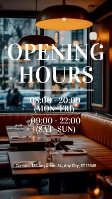 Anúncio do Brown Modern Restaurant no Instagram