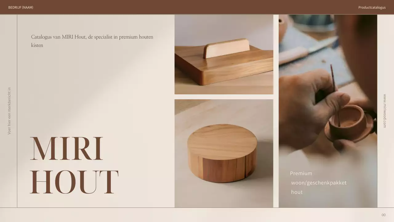 Introductie van beige moderne houtproducten