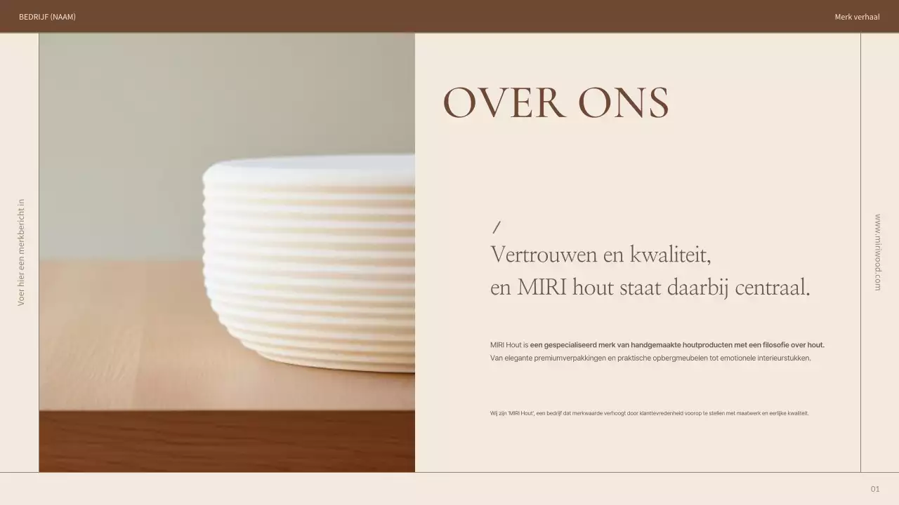 Introductie van beige moderne houtproducten