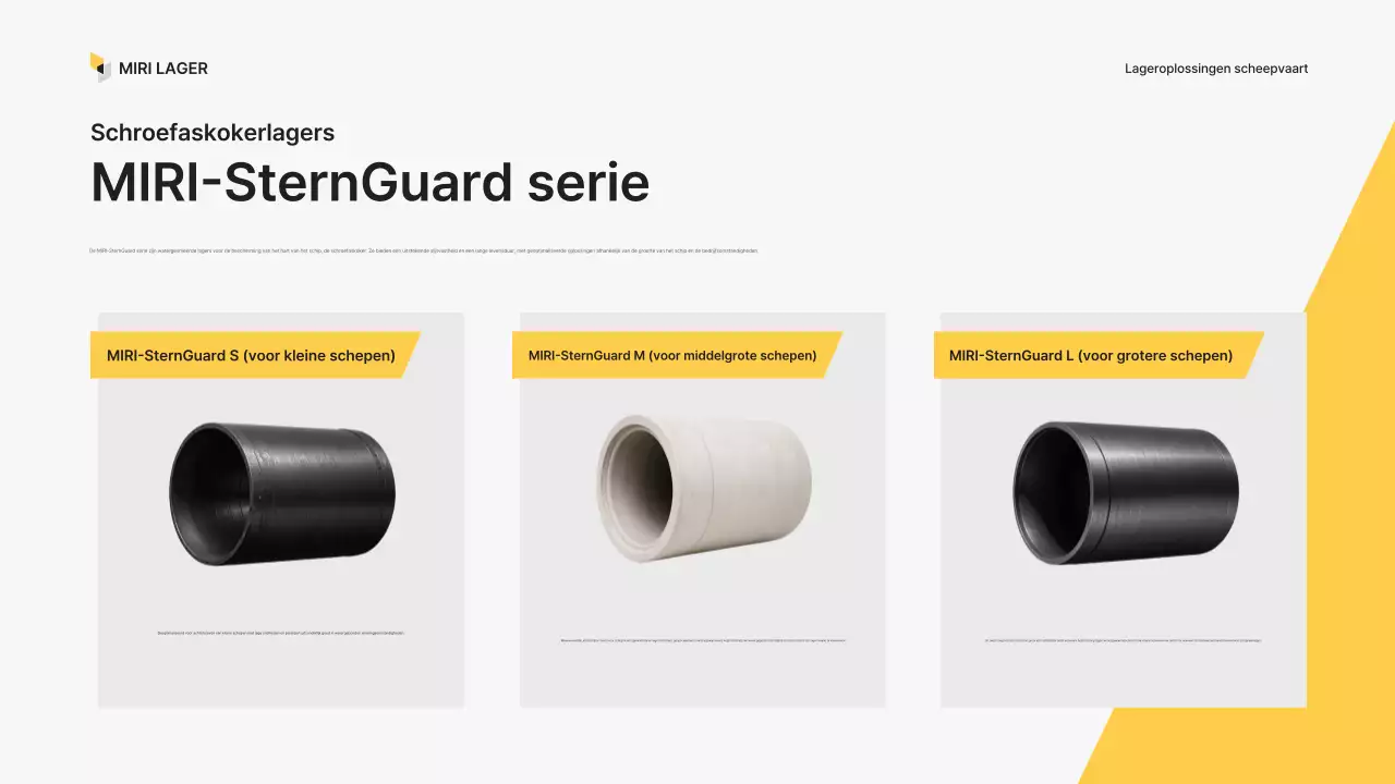 Introductie van gele moderne industriële producten