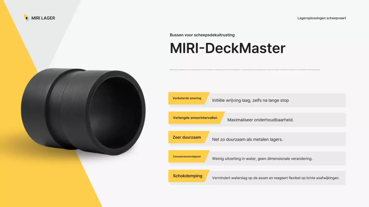 Introductie van gele moderne industriële producten