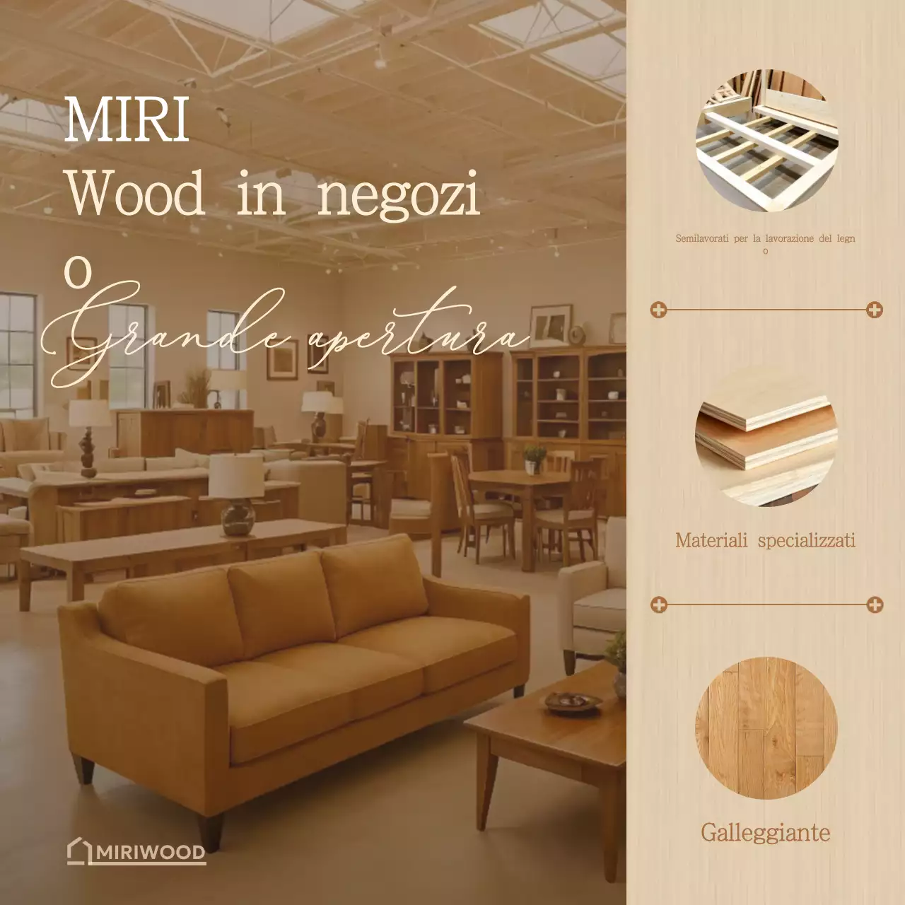 Mobili moderni beige aperti