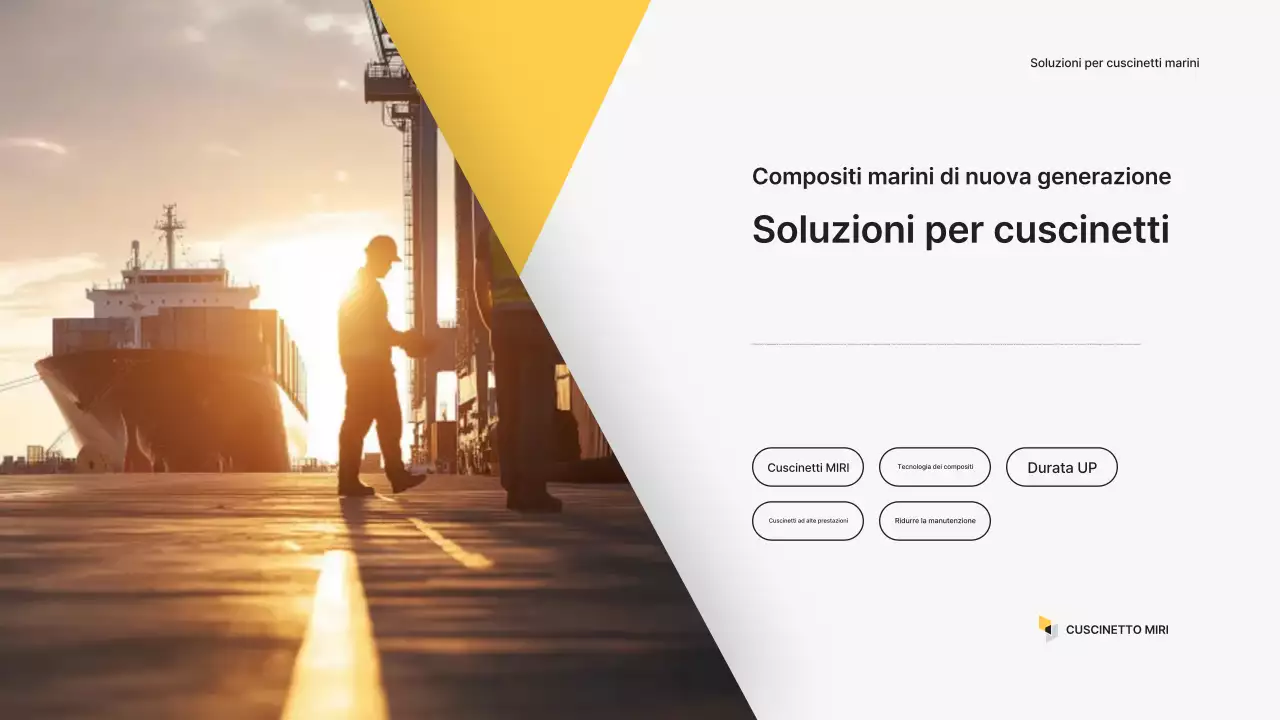Presentazione dei prodotti industriali moderni gialli