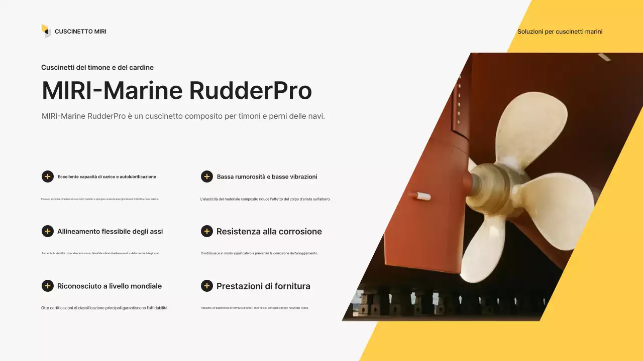 Presentazione dei prodotti industriali moderni gialli