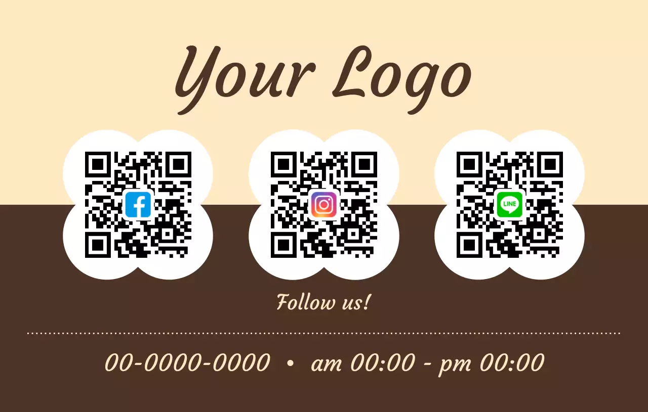 ベージュ シンプル ソーシャルメディア チラシ 写真