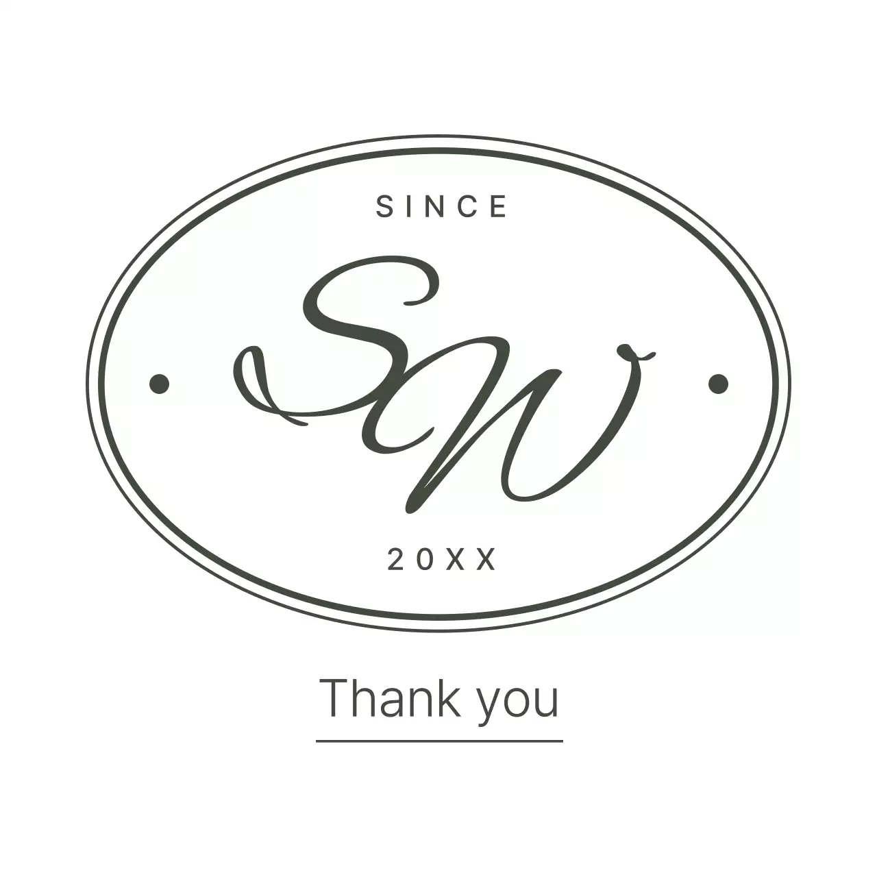 白黒 シンプル ブランド ロゴ テキスト