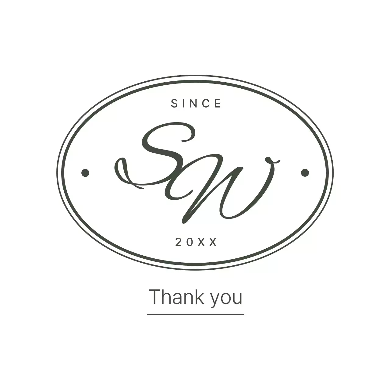 白黒 シンプル ブランド ロゴ テキスト