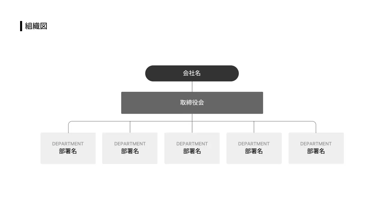 ビジネスレイアウト_インフォグラフィック_情報_組織図_日本語