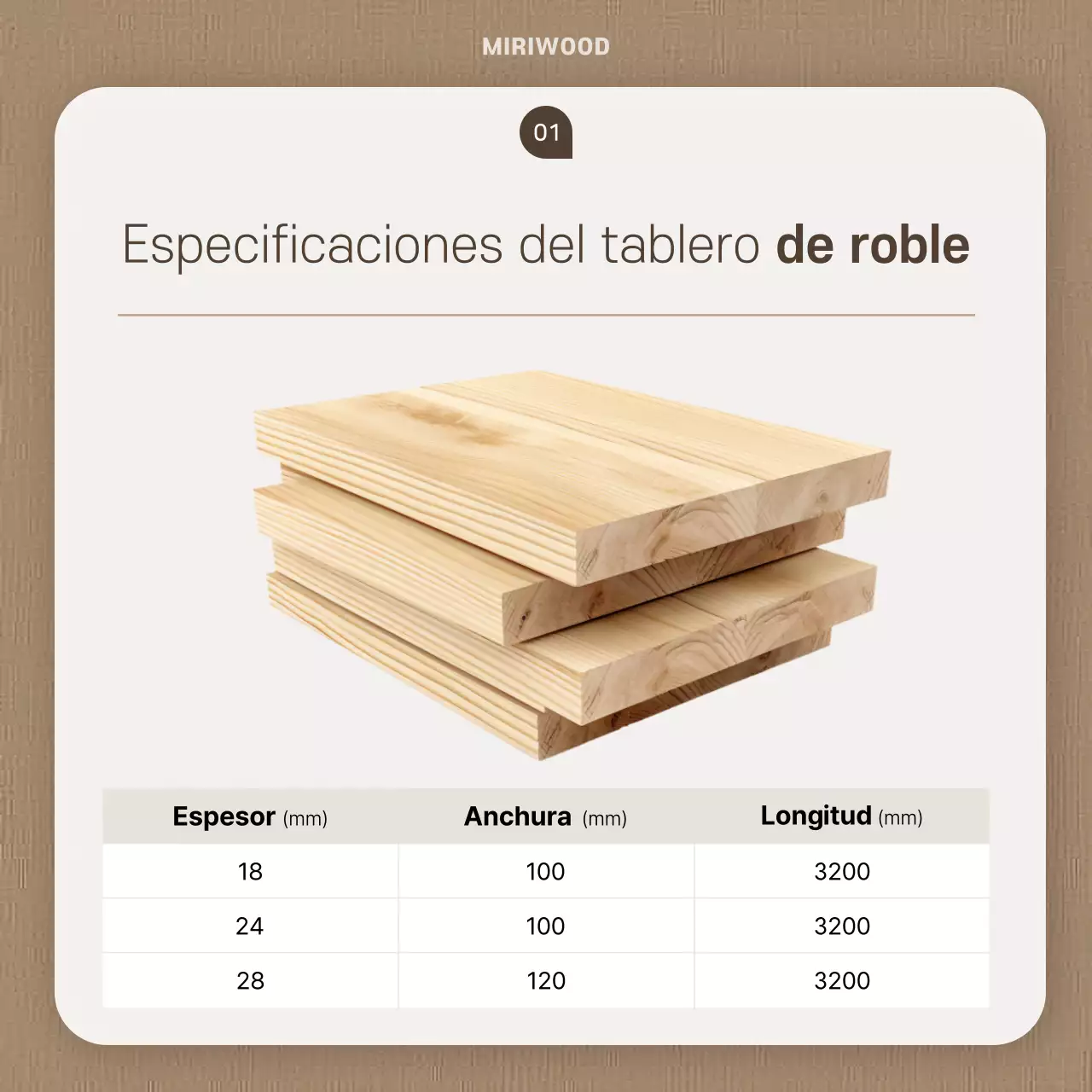 Guía de materiales de construcción sencillos en beige