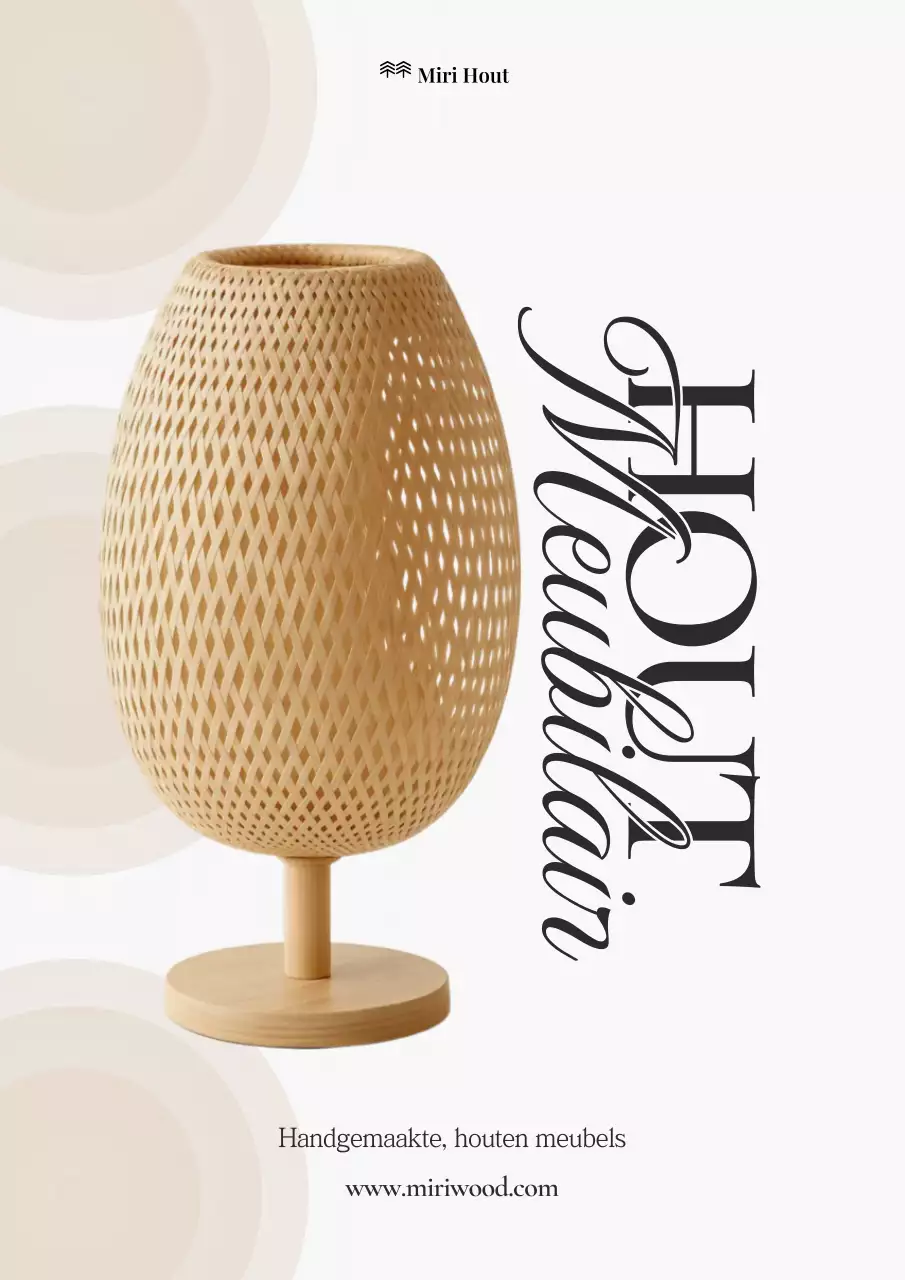 Beige Simple Furniture-tentoonstelling