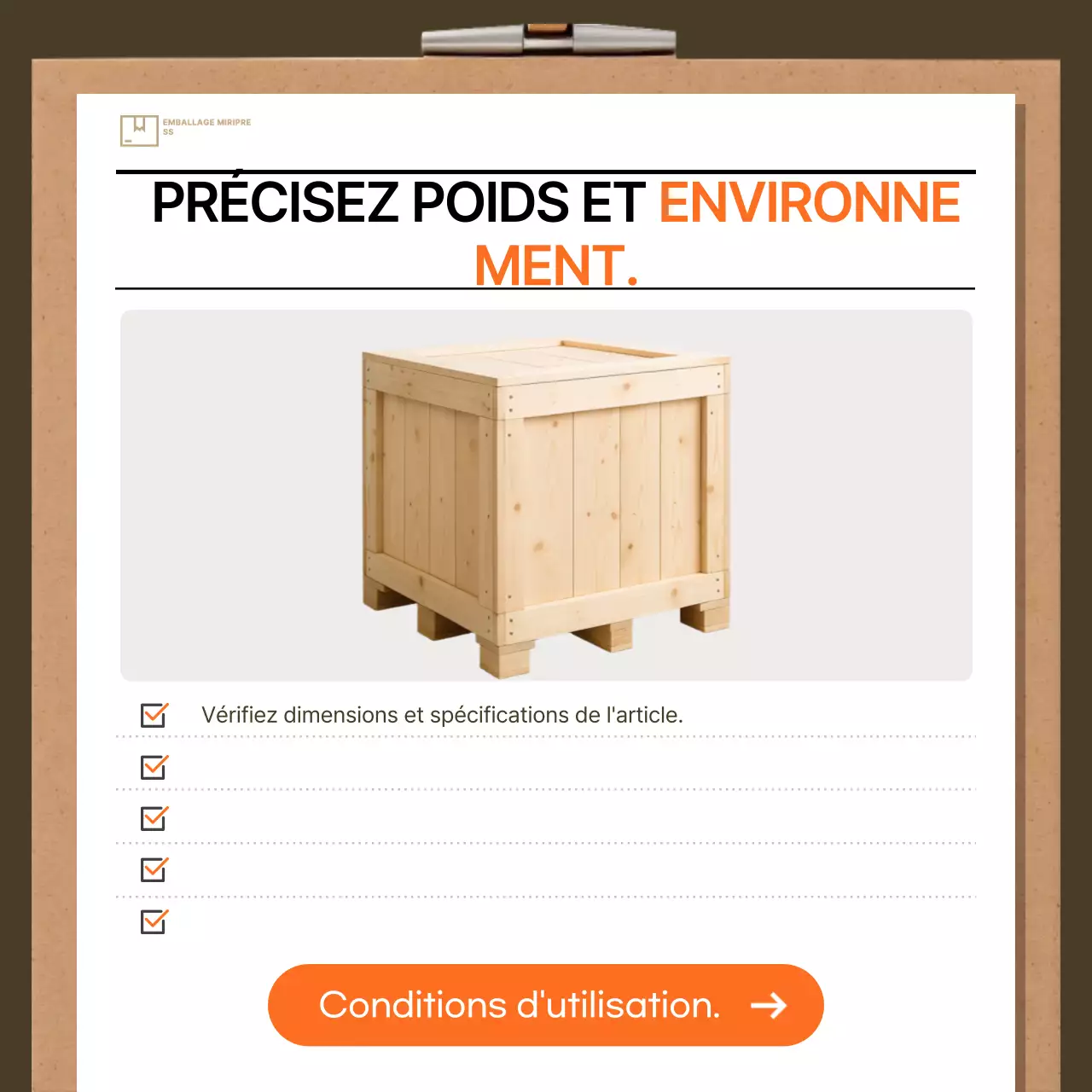 Guide de la liste de contrôle de base Brown
