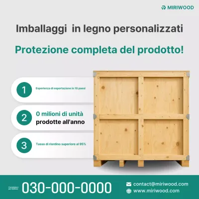Promozione di imballaggi moderni ed ecologici