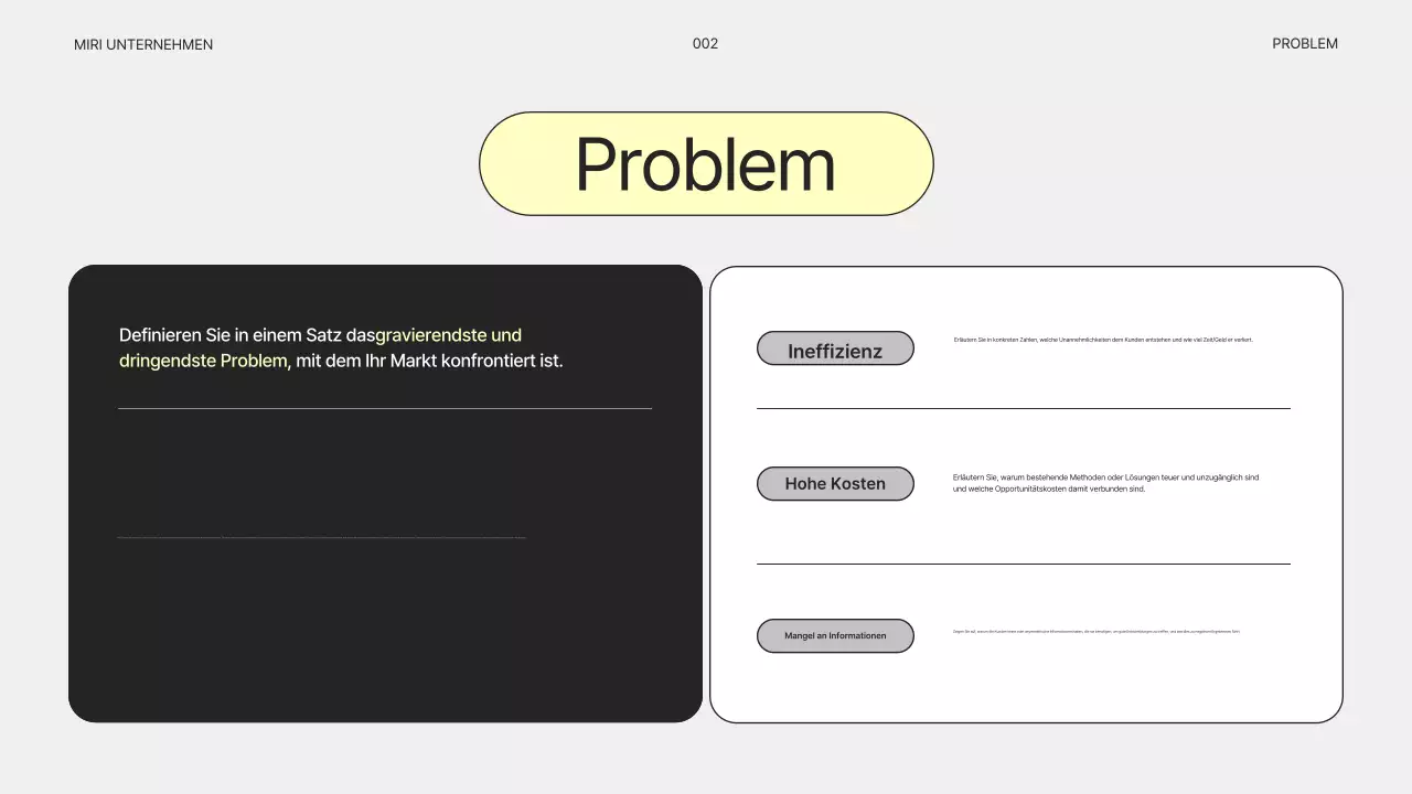 Einfacher grauer Geschäftsplan