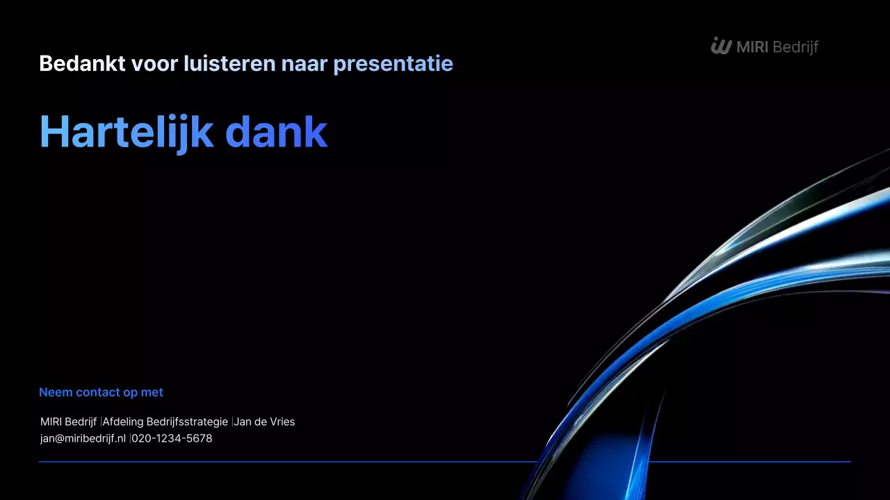 Voorstel voor een zwarte moderne zakelijke presentatie