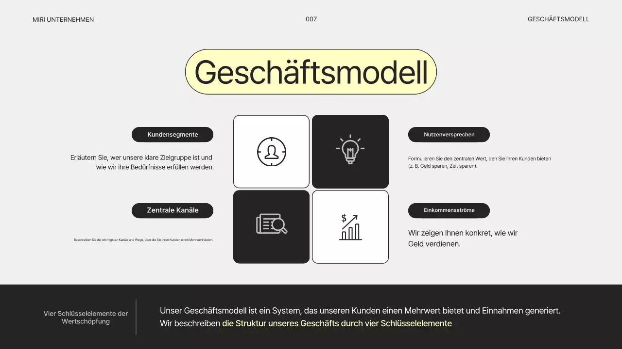 Einfacher grauer Geschäftsplan