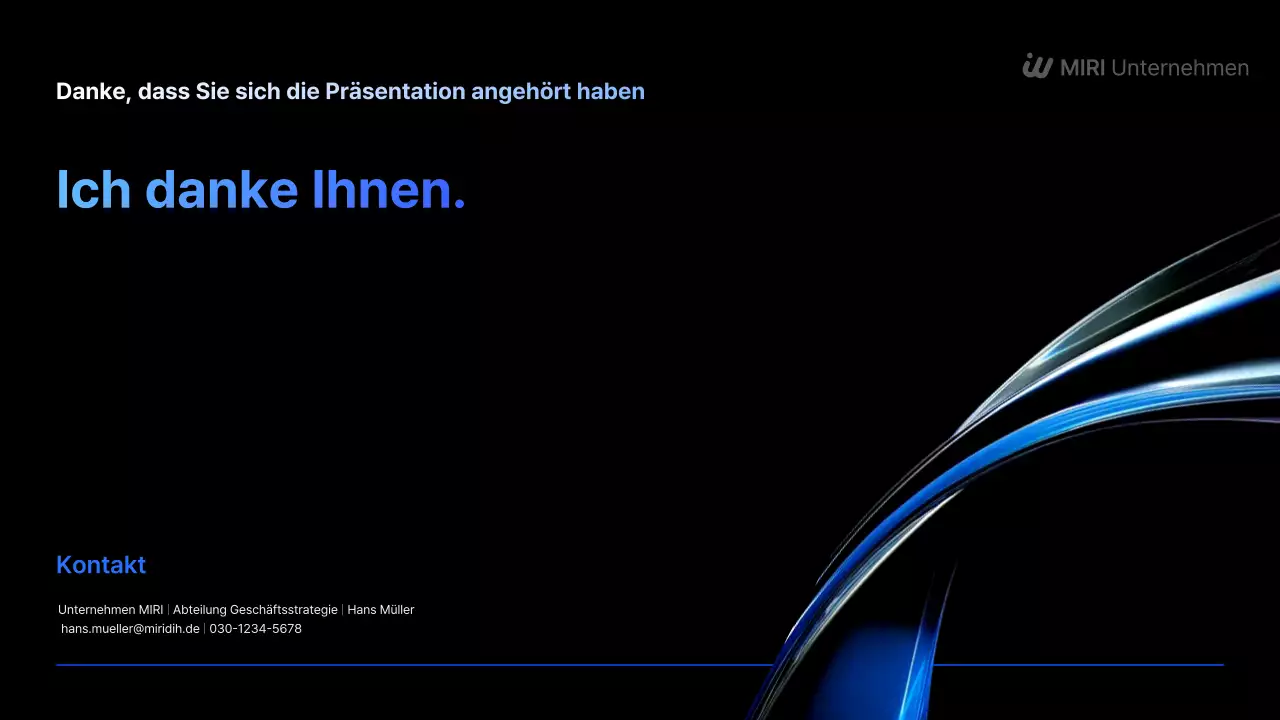 Schwarzer moderner Geschäftspräsentationsvorschlag